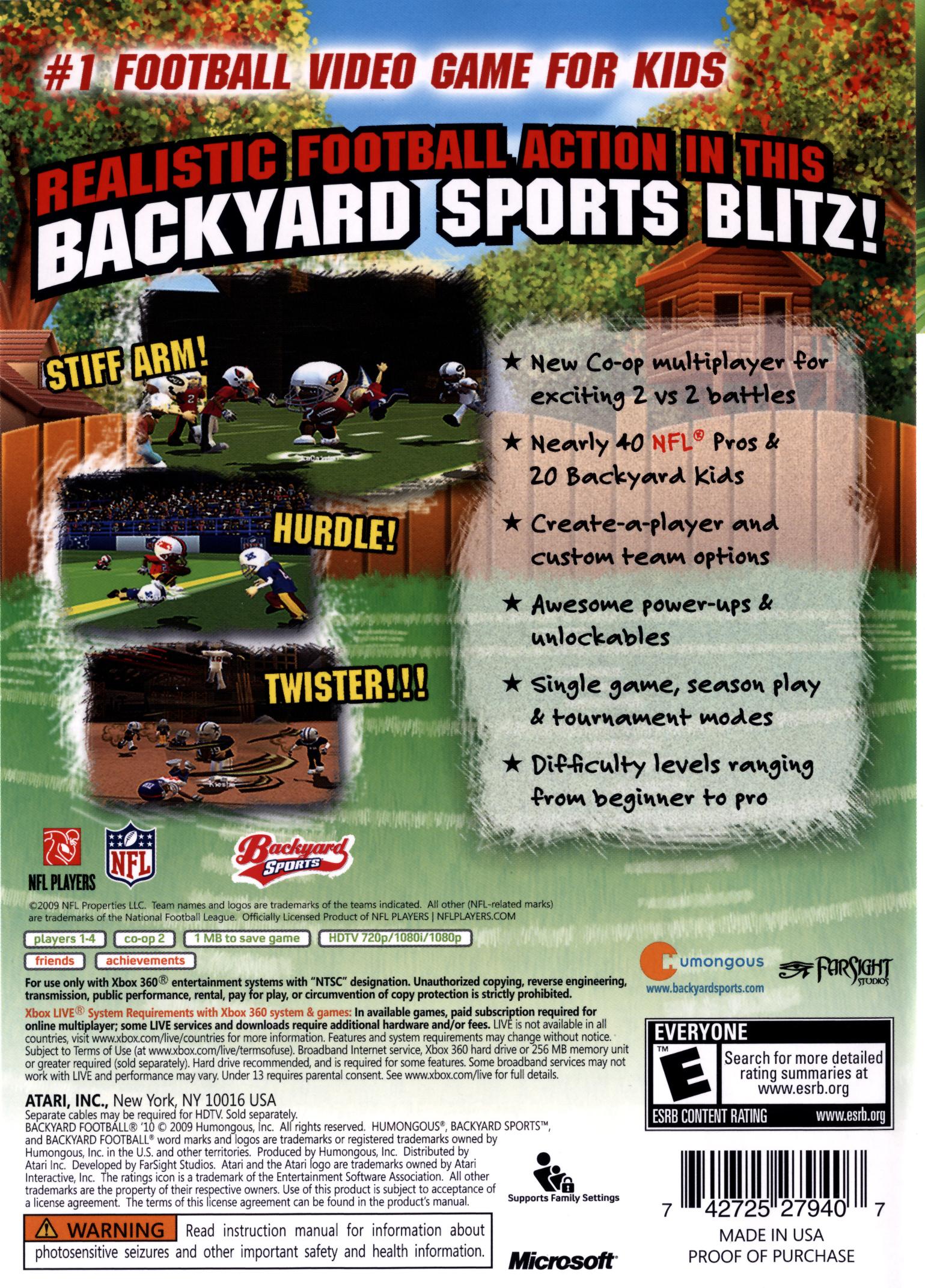 Backyard Football 2010 - Xbox 360 - image 2 of 2