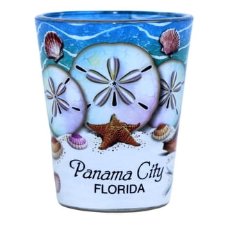 Key West Florida Souvenir Shot Glass - Buoy Roosters Design, 2.25" Tall, Collectible In-and-Out Style