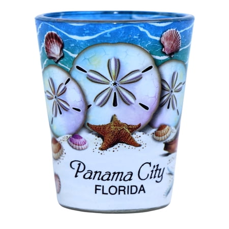 Panama City Florida Sand Dollar In and Out Shot Glass