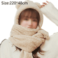 thumbnail image 2 of Traje con capucha, bufanda, guantes y gorro de bolsillo para niñas, 2 of 5