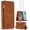 Brown, variant on REQO Compatible with Samsung Galaxy A52/A52S 5G Wallet Case Tempered Glass Screen Protector Zipper Leather Flip Cover Card Holder Stand Cell Accessories for A 52 S 4G G5 52A S52 52S Women Men