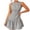 Black, variant on Women's Crew Neck Sleeveless Striped Decor Button Back Zipper Flare A-Line Casual Mini Dresses for Women Daily Preppy Cute All-Day Figure-Flattering Comfort Wear