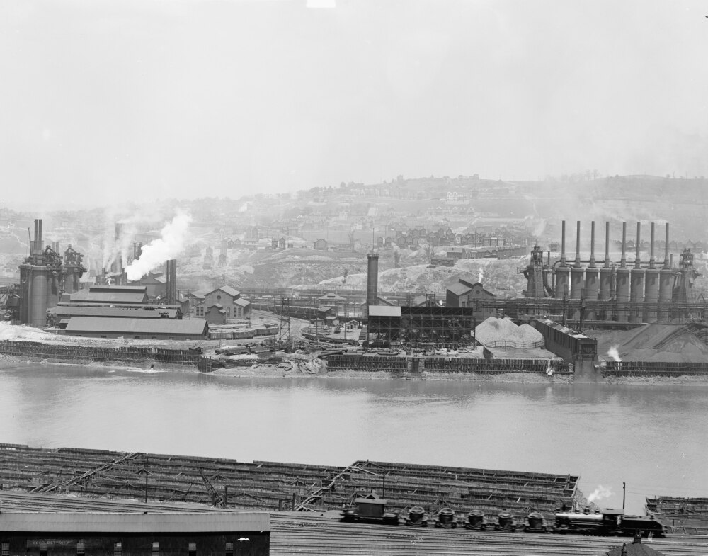 Carnegie Steel Mill, C1905. /Nblast Furnaces Along The Monongahela