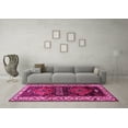 thumbnail image 3 of Ahgly Company Indoor Square Persian Pink Traditional Area Rugs, 5' Square, 3 of 4