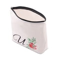 thumbnail image 2 of Initial Makeup Bag Big Letter Script Name Monogram Personalized Travel Makeup Bag for Women Inspirational Gifts She Believed She Could So She Did, 2 of 7