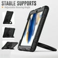 thumbnail image 6 of Galaxy Tab A8 (10.5") Case (SM-X200) - TECH CIRCLE [3-in-1 Case] Shockproof Rugged Case with [Rotating Kickstand & Handle] Protective Kids Case for Samsung Galaxy Tab A8 10.5-Inch 2022 Release, Black, 6 of 10