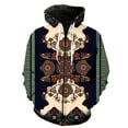 thumbnail image 1 of Ethnic Style Pattern Men's Zipper Hoodie Casual Funny 3D Printed With Hood Jackets Spring Oversized Teens Tops Long Sleeve Cool, 1 of 5