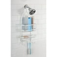 thumbnail image 4 of iDesign Metal Extra-Wide Hanging Shower Caddy, The York Collection, 10" x 4" x 22", Pearl White, 4 of 7