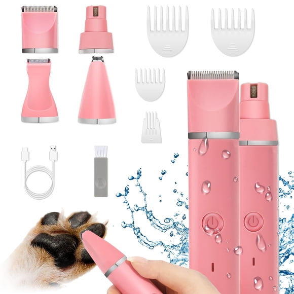 Cortaúñas eléctricas recargables Veeconn para perros, color rosa