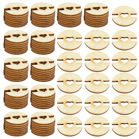 Ikoopy 100Pcs Wooden Pom Poms Buttons Removable Hat Pom Pom Holder Faux Fur Pom Poms Keepers Knitted Hat Making Fastener Tool Pom Poms Hat Buttons for Knit Beanies and Toques