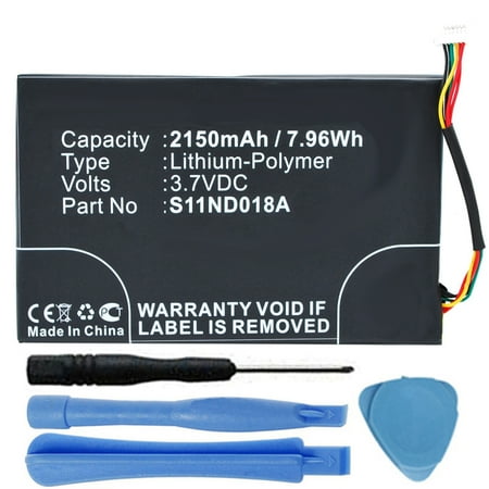 MLP305787 Battery for Barnes & Noble Nook Simple Touch BNRV300 BNTV350