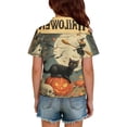 thumbnail image 5 of Kids Halloween Polo Shirts Cute Cartoon Gothic Graphic Shirts for Girls Button Up Short Sleeve Shirts for Boys Fall Funny Holiday Golf Polos, 5 of 5