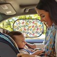 thumbnail image 2 of Yuyamidu Soccer Car Window Shades for Baby 2 Pack Book Car Side Window Sun Shade Sun Glare and UV Rays Protection for Kids Ruler Auto Interior Accessories Decor, 2 of 7