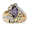 thumbnail image 2 of HOOUN Elegant Women Yellow Gold Filled Rings Cubic Zirconia Jewelry Gift Size 6-11-6-#8, 2 of 2