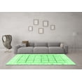 thumbnail image 3 of Ahgly Company Indoor Round Abstract Emerald Green Modern Area Rugs, 7' Round, 3 of 4