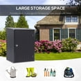 thumbnail image 7 of EDOEMSE Outdoor Garden Storage Shed Galvanized Steel Tool House, Tool Storage Shed, Gray, 7 of 7
