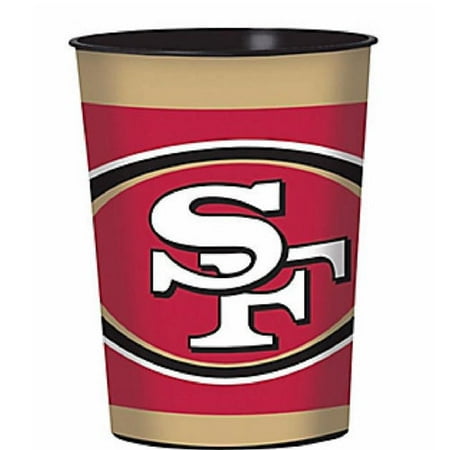 Amscan San Francisco 49ers NFL Football Sports Banquet Party Favor 16 oz Plastic Cup 10 Count