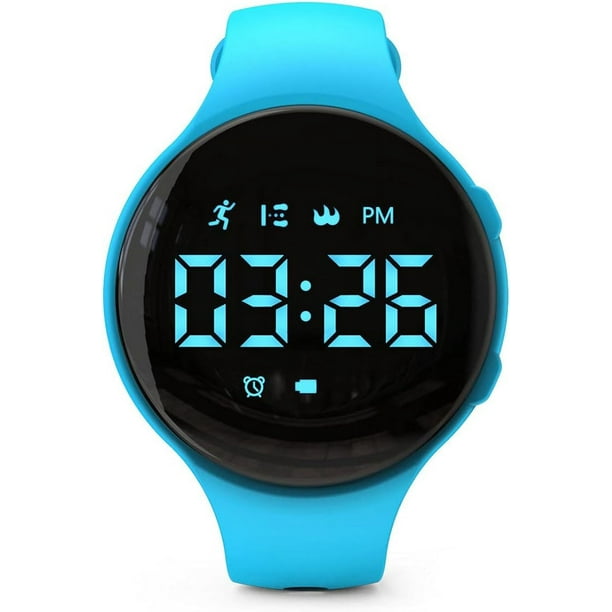 Reloj LED con seguimiento de actividad fisica podometro digital con conteo de pasos distancia calorias cronometro despertador gran regalo para ninos adolescentes ninas y ninos Navidad Walmart en linea