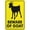 Warning Sign 4, variant on Beware of Guard Dog 8"x12" Sign, German Shepherd Symbol, Reflective Aluminum, Black and Yellow, Pet Security Sign, Fence Decor