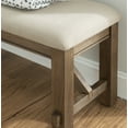 thumbnail image 2 of Correll Farmhouse Dining Bench, Rustic Umber Base with Tan Fabric, 2 of 8