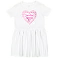 thumbnail image 3 of Inktastic Grandpa's Sweetie Pie with Pink Hearts Girls Toddler Dress, 3 of 5