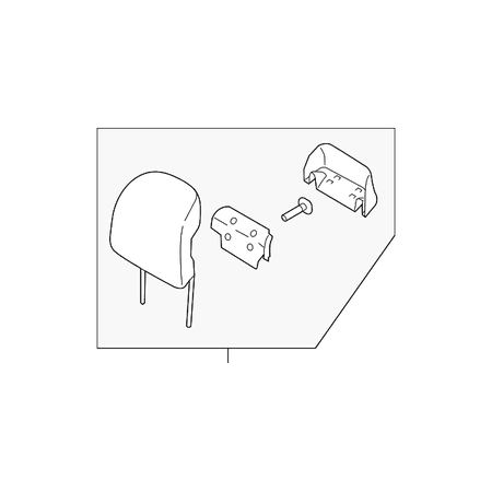 Genuine OE Ford Headrest - DP5Z54611A08BA