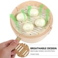 thumbnail image 3 of Bamboo Steamer Kitchen Food Steamer Steamer Basket with Lid Cooking Tool, 3 of 5