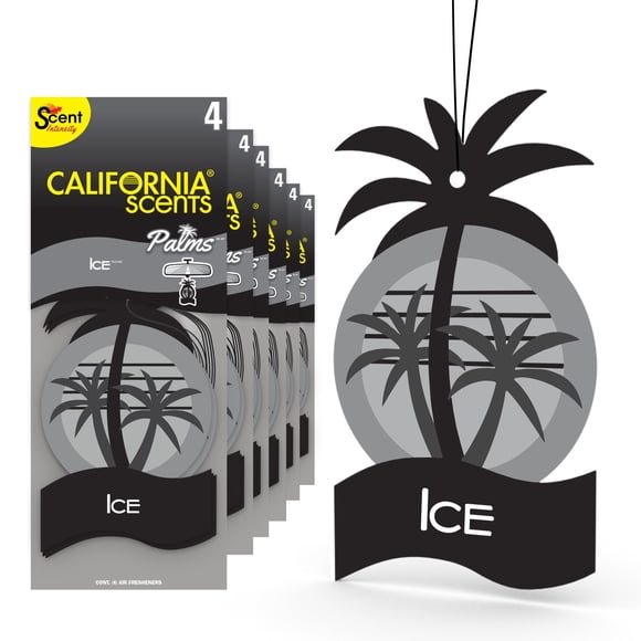 Ambientador para coche California Scents Palms Ice Paper x24