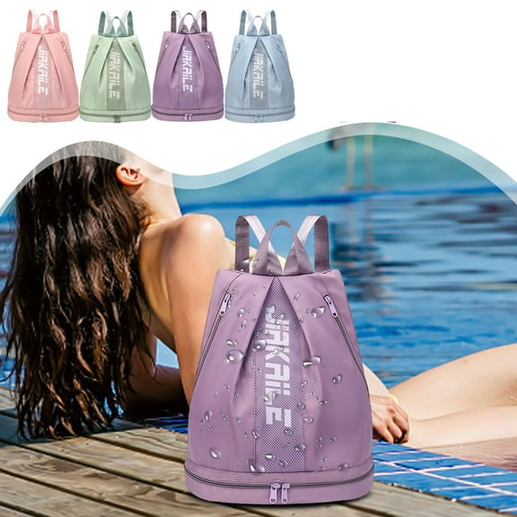 Gym Backpack for Women with Shoes Compartment & Wet Pocket, Large 35l Travel Backpack Water-resistant Nylon, Lightweight & Packable for Fitness, Swimming, Hiking, Ideal Gift for Active Women