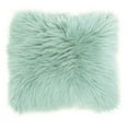 thumbnail image 2 of Nourison Fur Celadon Decorative Throw Pillow , 1'10"X1'10", 2 of 2
