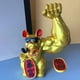 thumbnail image 4 of fuerte Lucky Cat Estatua Dorada Creativa Feng Shui Animal Grande 2 Zulema brazo gigante gato de la suerte, 4 of 8