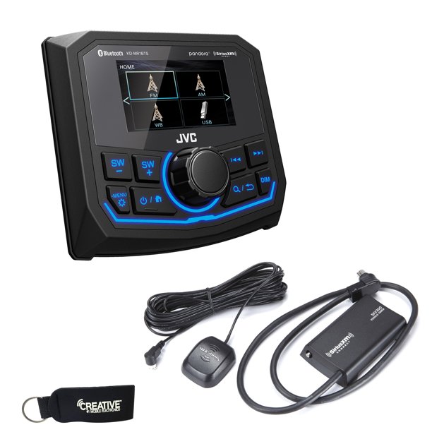 JVC KDMR1BTS Marine Media Receiver with 2.7" Display & SXV300 SiriusXM