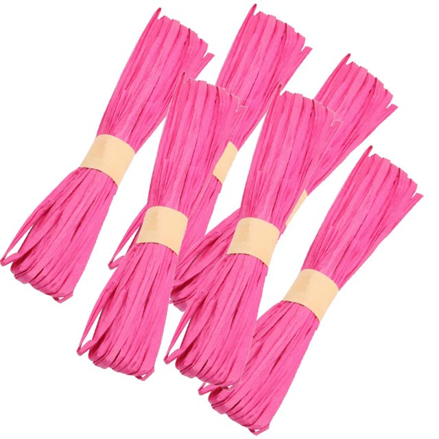 Ribbon Cuerda de Embalaje de Cordón de Papel de para Papel de - Negro, Individual Rosa Macarena Cinta de papel Cuerda de papel de rafia