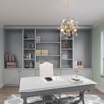thumbnail image 5 of 40074-12 Livex Lighting Circulo - 6 Light Pendant in Mid Century Modern Style - 24 Inches wide by 32 Inches high-Satin Brass Finish    -Traditional, 5 of 12