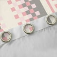 thumbnail image 4 of Manfei Modern Abstract Ombre Black Out Curtains, Chic Pink Rectangle Plaid Curtains Pack of 2 (42x63 Each), Teens Adult Female Man Bedroom Curtains, Living Room Curtains Decor, 4 of 6