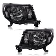 thumbnail image 2 of PIT66 Headlights Assembly Clear Lens Black Housing LH & RH Fit for 2005-2011 Toyota Tacoma, 2 of 9