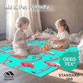 thumbnail image 4 of ODIKA 6'x9' Machine Washable Non-Slip Area Rug, Flamingo Fun Doormat Playful Summer for High Traffic Rug, Blue, 99174, 4 of 5