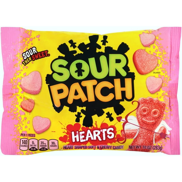 Sour Patch Hearts Valentine's Soft & Chewy Candy, 10.0 oz