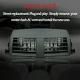 thumbnail image 6 of Center Dash A/C Outlet Air Vent Panel Cover, Replacement For Toyota RAV4 2006-2012 Replace 55670-42060-B0 55670-0R010-B0 55663-42020 -Air conditioning outlet, 6 of 6