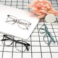 thumbnail image 5 of LAMBBAA Blue Light Blocking Glasses 3 Pack Square Frame Computer Gaming Reading Glasses Men Women Anti Eyestrain & Glare UV Filter(Marble+Black White+Slateblue), 5 of 5