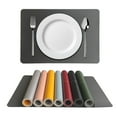 thumbnail image 2 of CSChome Table Mat Nordic Style Insulation Pad: Faux Leather Dining Table Place Mat for Daily Use, 2 of 7