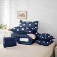 thumbnail image 6 of Manfei Baseball Bedding Sets Twin Size,Sports Theme Comforter Sets with Sheets,Blue White Bed in a Bag Twin Size For Boys,Ultra Soft Room Decorative Reversible,7-Piece, 6 of 7