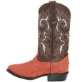 thumbnail image 2 of The Western Shops Men’s Leather Ostrich Quill Print Cowboy J Toe Boot, 2 of 5