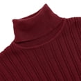 thumbnail image 5 of Mens Turtleneck Sweaters Long Sleeve Slim Fit Ribbed Knit Thermal Pullover Sweater, 5 of 9