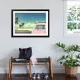 thumbnail image 3 of Art.com Vintage Car in the Beach with a Surfboard on the Roof Photographic Print by jakkapan, Black Frame Wall Art, 44" x 32", 3 of 5