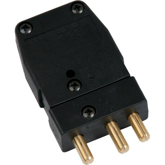Marinco 20M Bates - Stage Pin 20 Amp, 125 Volt, Male Inline