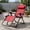 Dark Red, variant on Resenkos Extra‑Wide Zero‑Gravity Folding Lounge Chair, Multi‑Position Lockable Reclining Backrest, 500 lb Weight Capacity with Cup Holder and Head Pillow for Patio Backyard, Dark Red