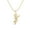 Yellow Plated, variant on 0.50 Carat Moissanite Diamond E Color VS1 Clarity Brilliant Cut Krishna Flute Leaf 925 Sterling Silver Gold Vermeil Necklaces