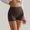 Brown, variant on RKSTN Women’s Yoga Shorts Spring Summer Solid Color High Waist Fashionable Elasticity Soft Workout Gym Female Yoga Shorts