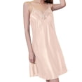 thumbnail image 5 of DISKEBUISS Women Sleepwear Underwear Nightgown Lace Satin Slip Silk Negligee Nightie Bridal Babydoll, 5 of 7